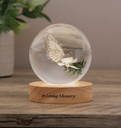 Crystal Keepsake Butterfly Orb