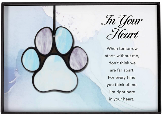 Gift Box Ornament - Paw - In Your Heart