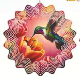 Garden - Wind Spinner - Ruby Hummer