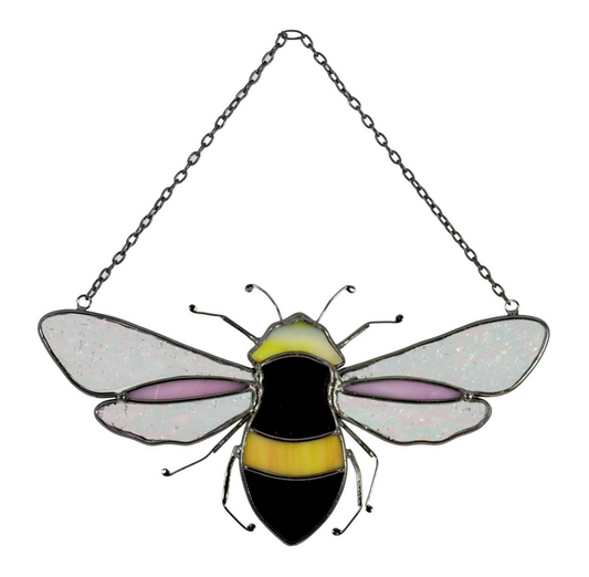 Garden - Bee Stain Glass Ornament
