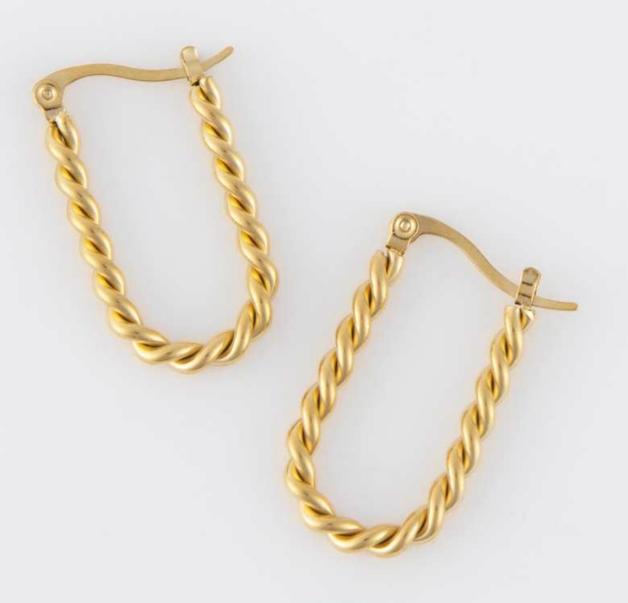 Narelle Jewelery - Twist Hoop Earrings