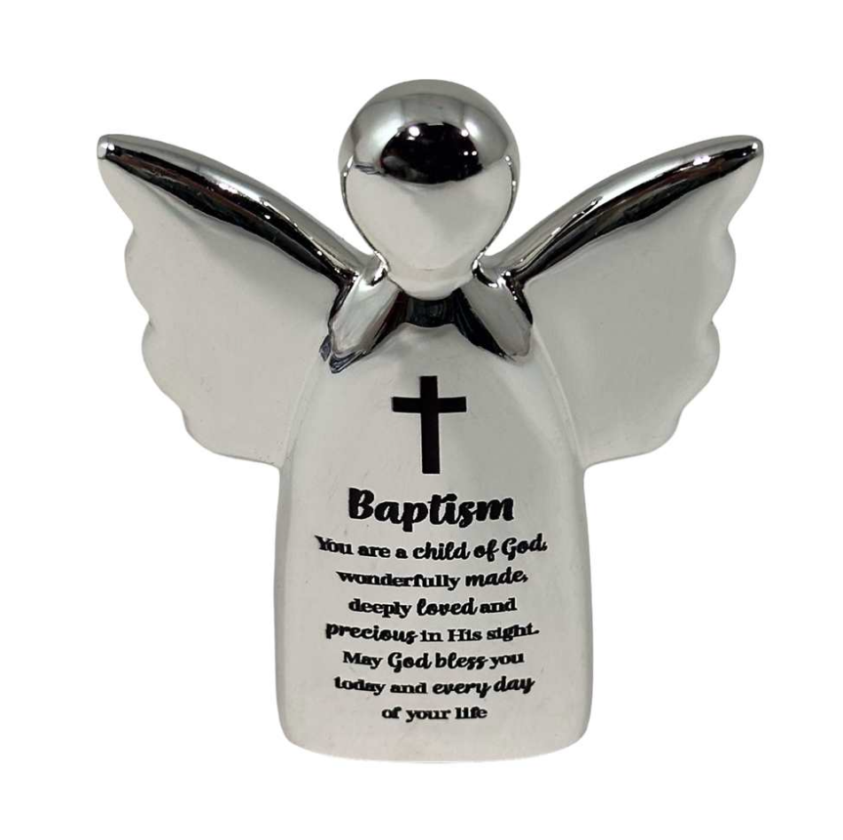 Baptism - Silver Plated Angel