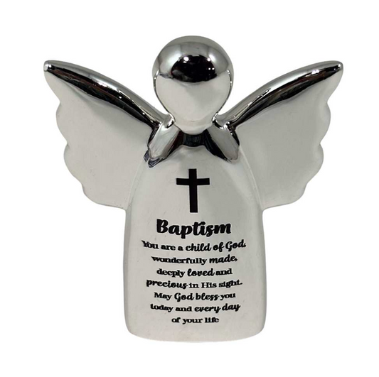 Baptism - Silver Plated Angel