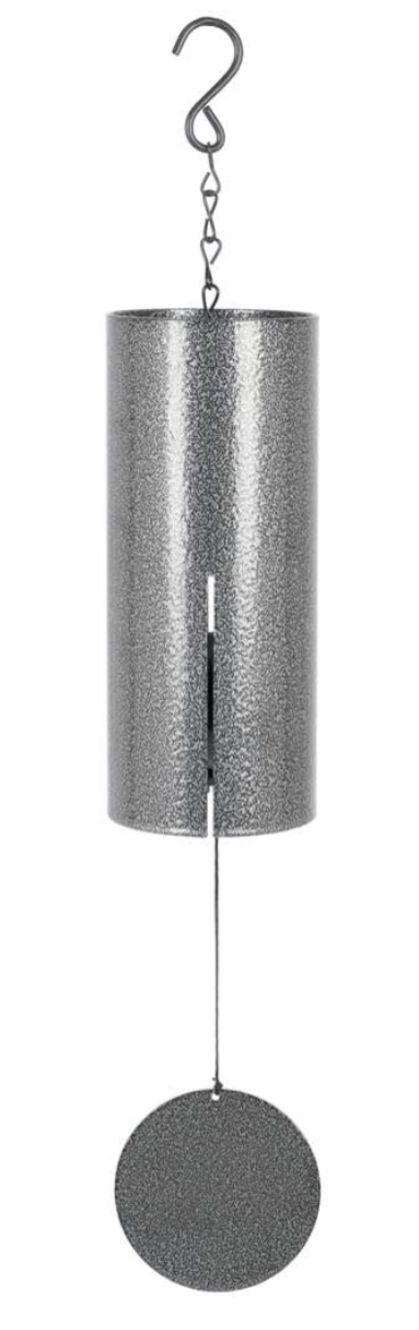 Chimes - Pewter Fleck Cylinder - 18"