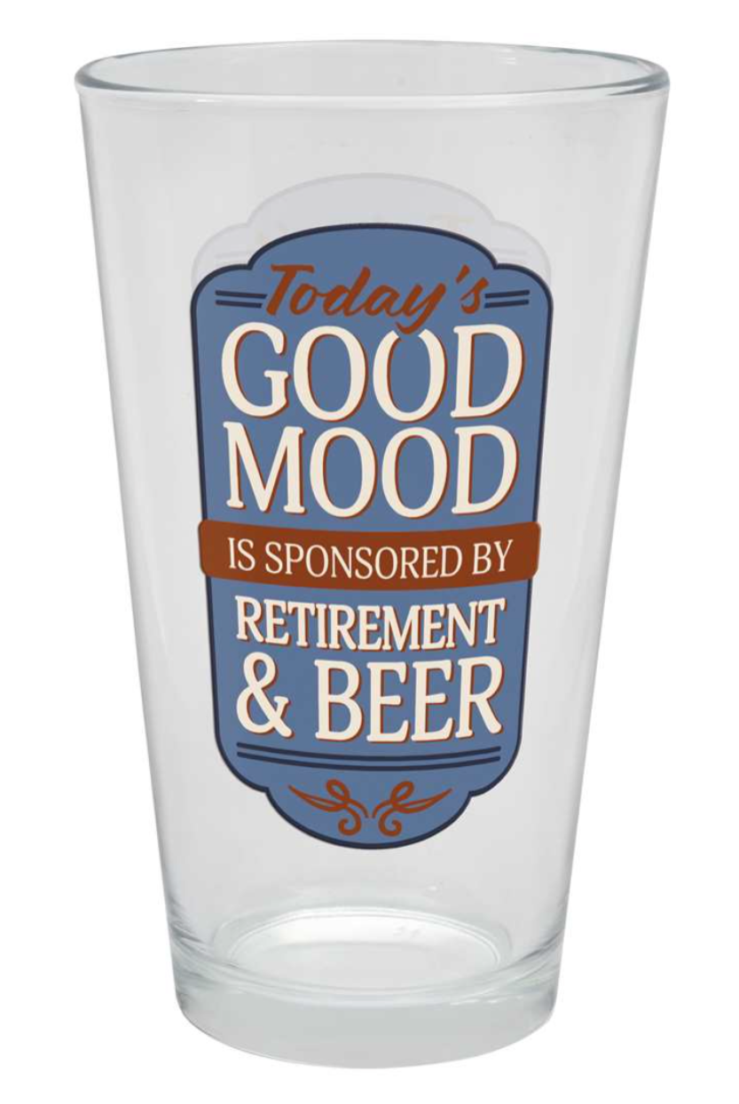 Drinkware - Retirement - Pint Beer Glass