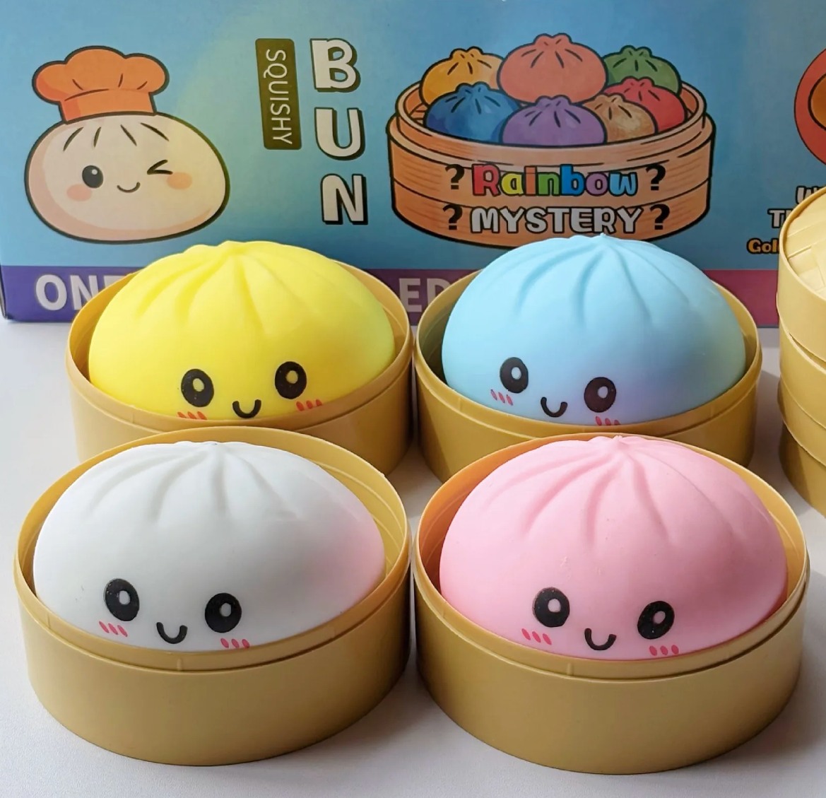 Toy - Squishy Bun - Assorted Colours -