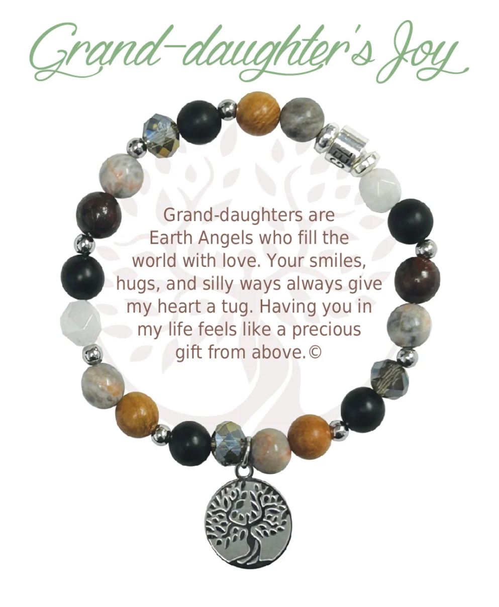 Earth Angel Bracelet - Natural Stone - Grand-Daughter's Joy
