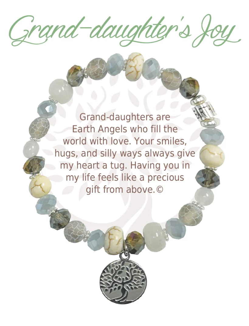 Earth Angel Bracelet - Natural Stone - Grand-Daughter's Joy