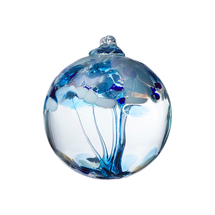 Kitras Art Glass - 6" Ball - Tree of Tranquility