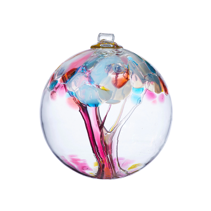 Kitras Art Glass - 6" Ball - Tree of Memories