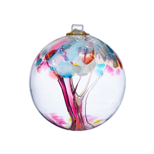 Kitras Art Glass - 6" Ball - Tree of Memories