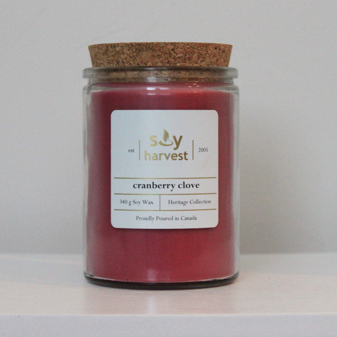 Soy Harvest Candles - Heritage Candle - Cranberry Clove
