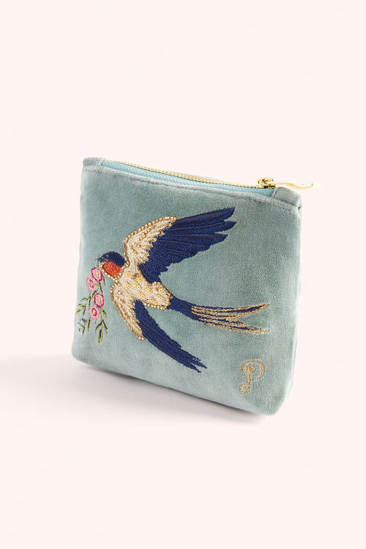 Powder Collection - Swooping Swallows Mini Pouch
