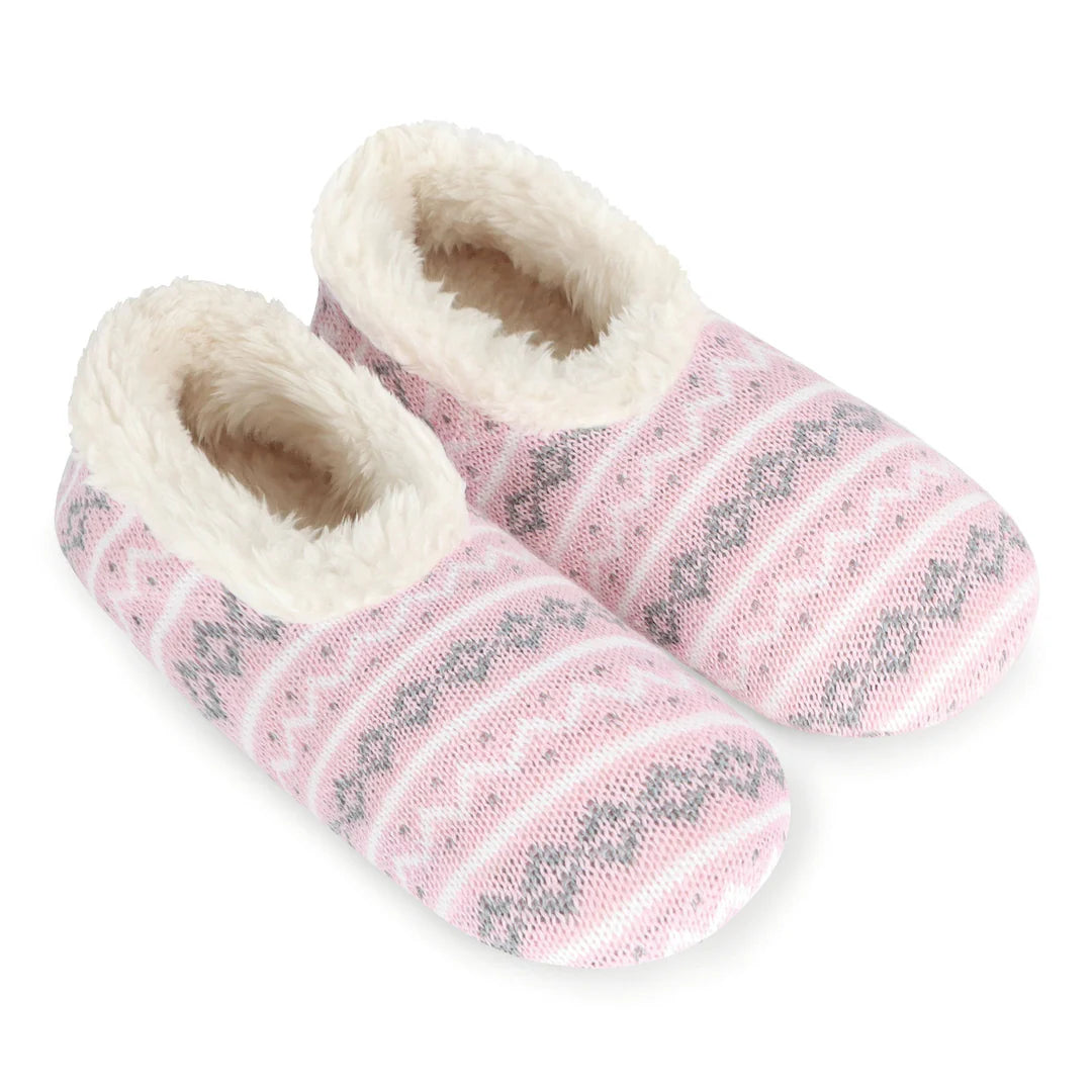 Snoozies - Norwegian Knit - Pink