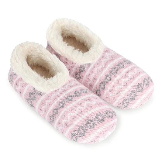 Snoozies - Norwegian Knit - Pink