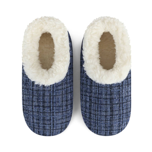 Snoozies - Sparkle Tweed - Dard Blue