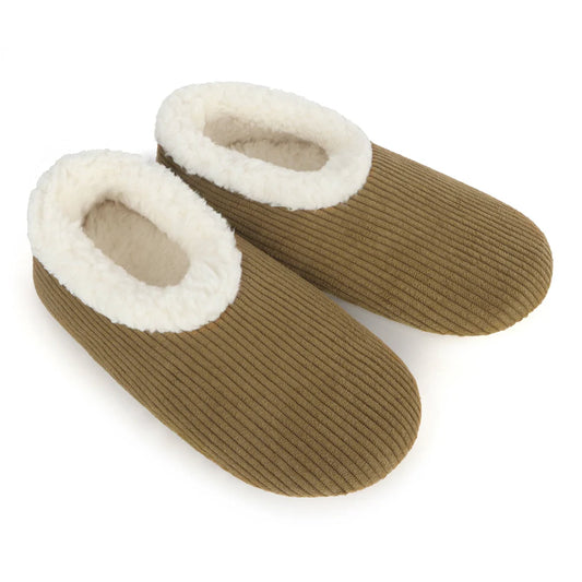 Snoozies - Women's Corduroy - Olive Green