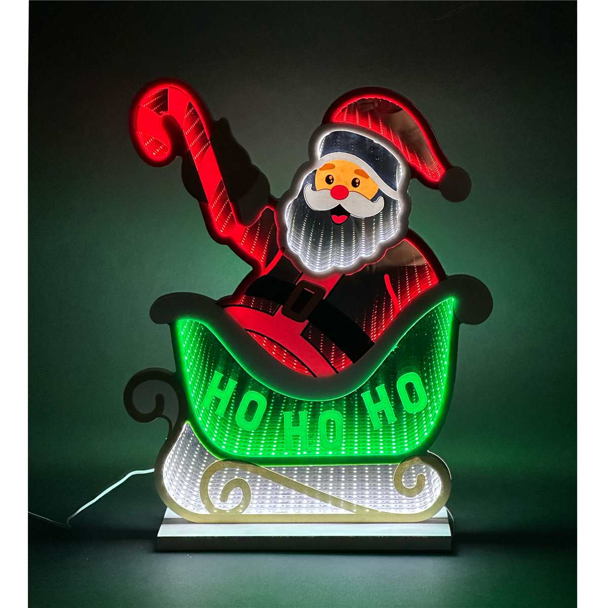 Christmas - Light Up Santa Sign