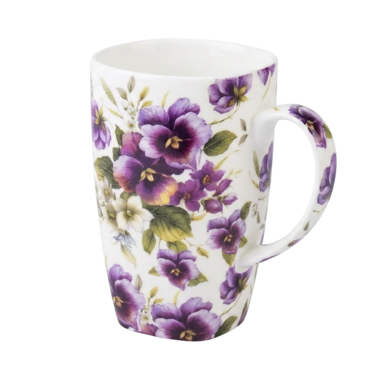 McIntosh China - Grand Mug - Purple Pansies