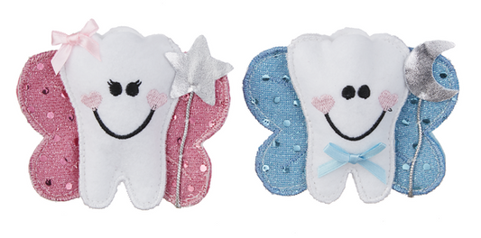 Tooth Fairy Pillows - Blue or Pink