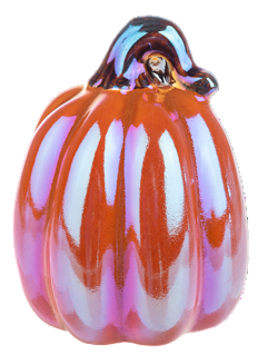 Garden - Iridescent Pumpkin Figurine - Assorted Varieties
