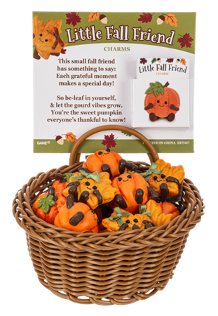 Garden - Little Fall Friends - Pumpkin & Leaf Charms