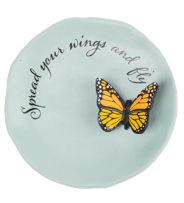 Garden - Monarch Butterfly Trinket Dish