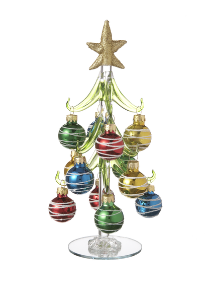 Christmas - Glass Tree with Ornaments