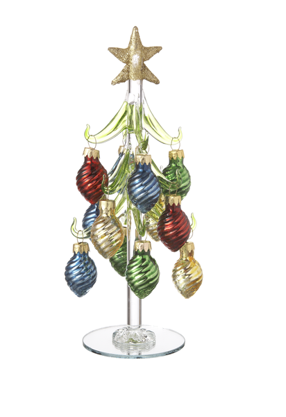 Christmas - Glass Tree with Ornaments