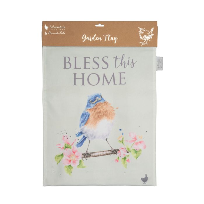 Wrendale Designs - Garden Flag - Bless This Home - Bird