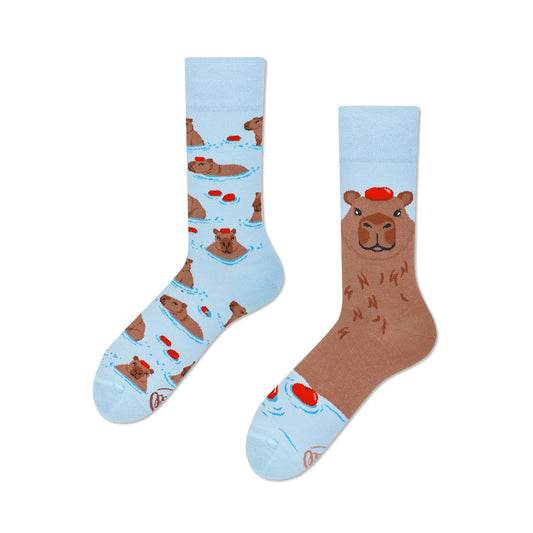 Many Mornings Socks - Capybara