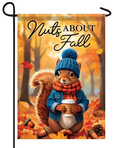Garden - Garden Flag - Nuts About Fall