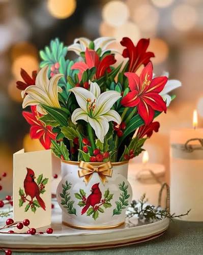 Pop-Up Flower Bouquet - Winter Joy