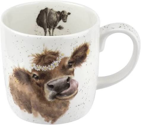 Wrendale Designs - Mug - Daisy Chain (Cow)