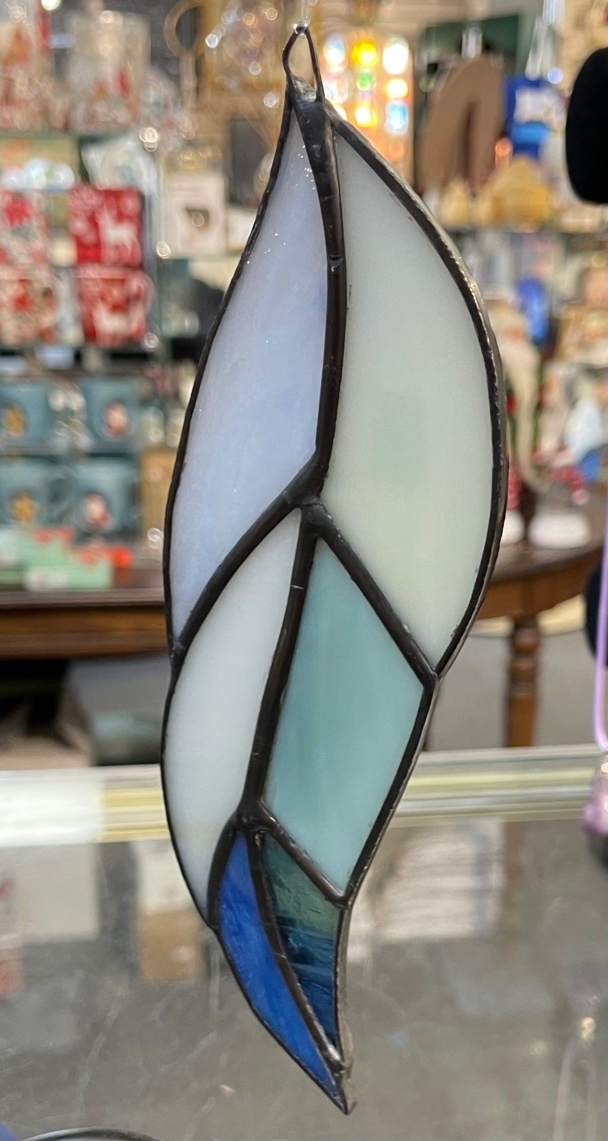 Kim Ready Custom Stained Glass - Slender Leaf