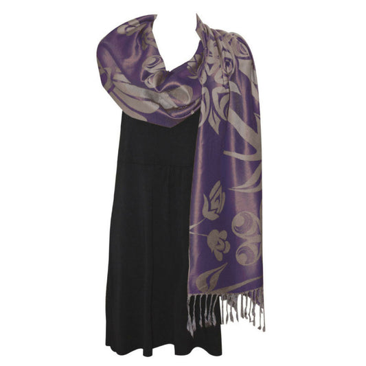Shawl - Blossoms & Hummingbird