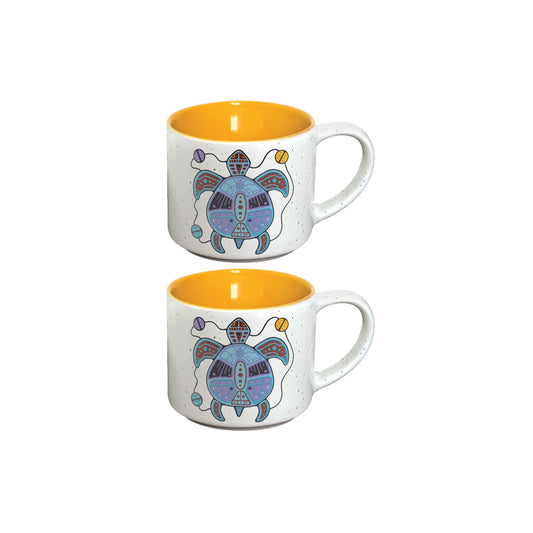 Drinkware - Ceramic Espresso Mug - Turtle - Set of 2