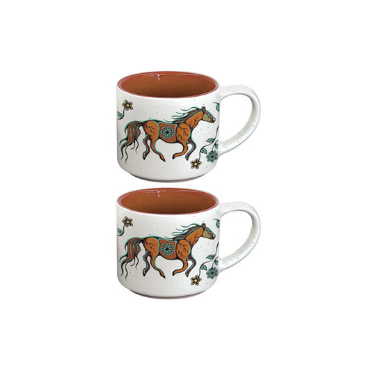 Ceramic Espresso Mug - Horse