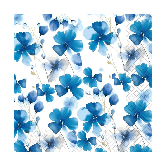 Napkins - Lunch - Everbloom Blue