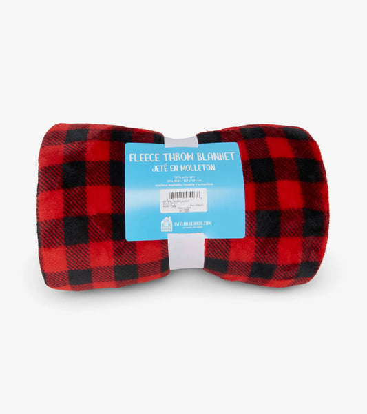 Fleece Throw Blanket - Plaid
