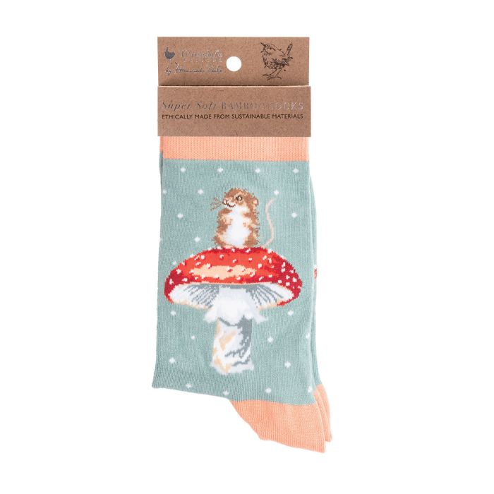 Wrendale Designs - Socks - "He's a Fungi"