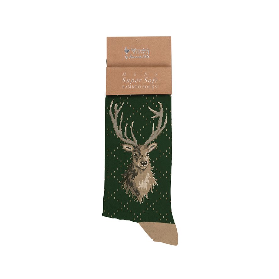 Wrendale Designs - Socks - Portrait of a Stag - Men's