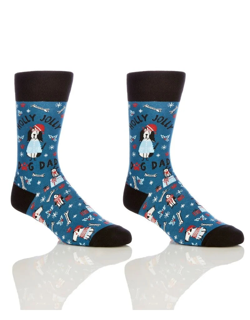 Yo Socks - Men's - Holly Jolly Dog Dad