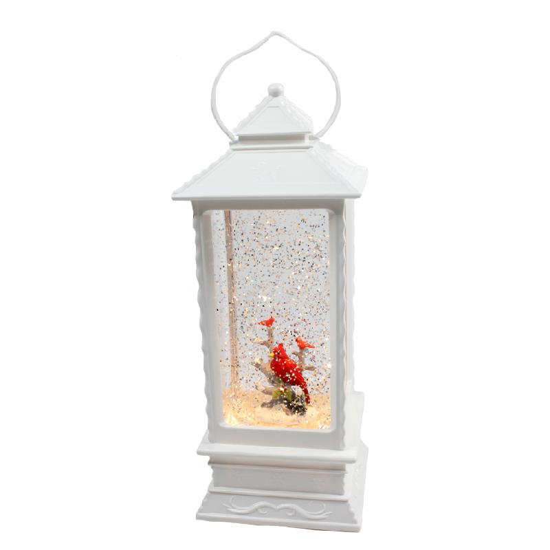 Christmas - Cardinal lantern Snowglobe