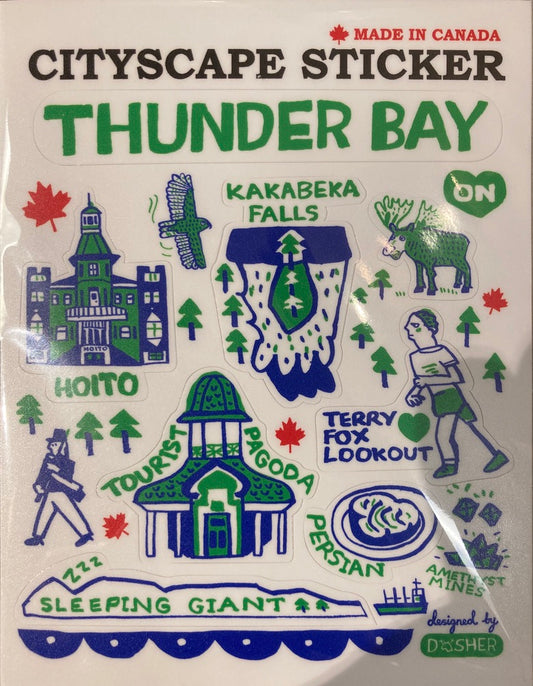 Souvenir - Cityscape Stickers - Thunder Bay Landmarks
