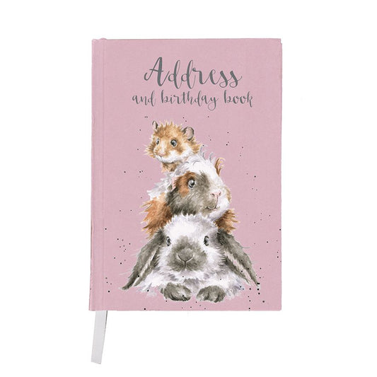 Wrendale Designs - Address and Birthday Book - Piggy in the Middle