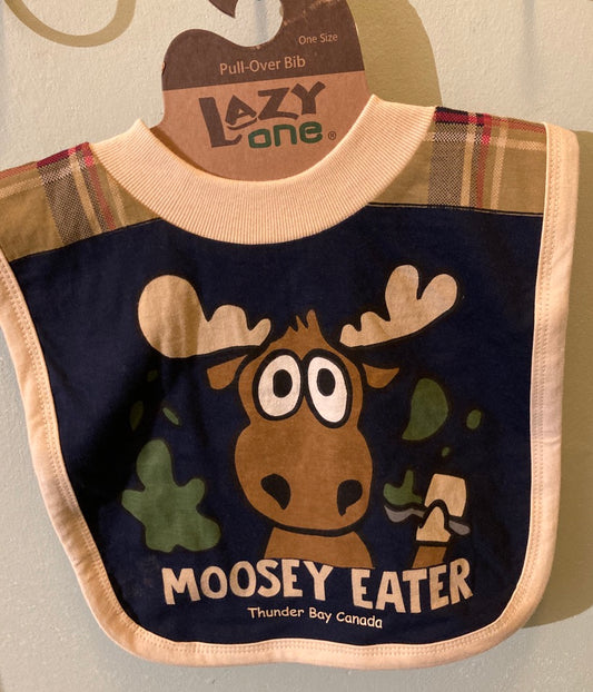 Lazy One - Infant Bib - Moosey Eater