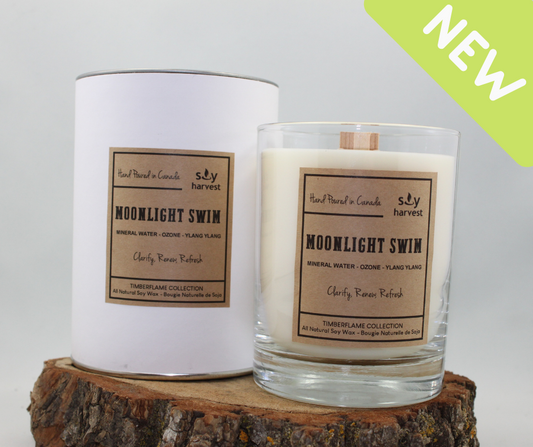Soy Harvest Candles - Moonlight Swim - Timber Flame