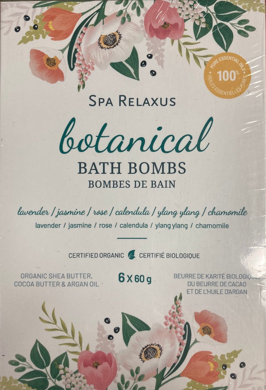 Relaxus Beauty - Botanical Bath Bombs - package of 6
