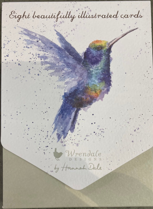 Wrendale Designs - Notecard Pack - Hummingbird